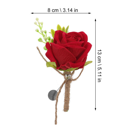 2Stück - -Korsagen Mit - -Boutonniere 1