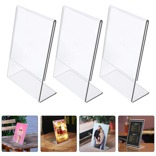 3 Stuks Bordhouder Transparant Voor Documenten En Menu’s 2