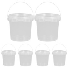 6St 1000Ml Getränkeimer Mit Deckel Und Griff