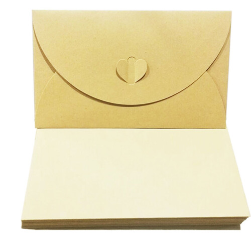100 Schnalle Briefumschläge Kraftpapier Postkarten 1