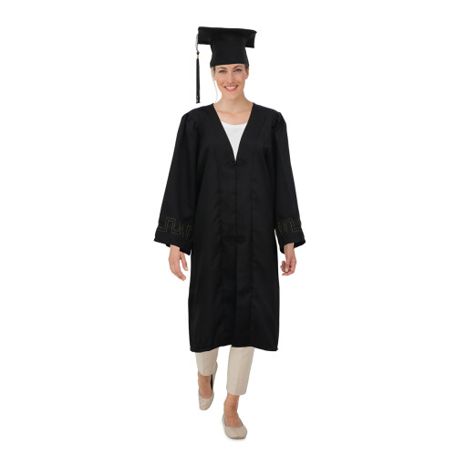 Abschlussrobe Schal Quaste Set Für Bachelor Größe M