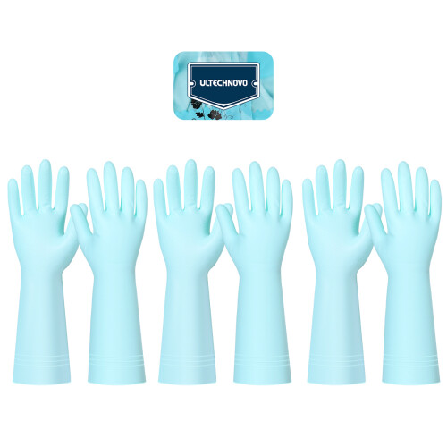 Washing Up Gloves Rubber Cleaning Hand Protective Golves Waterproof