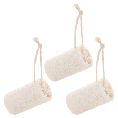 3Stk Weiße Luffa Spülschwämme