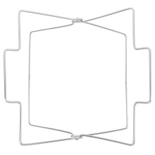 Küchenmüllhalter Große Beutelhalterung Silber