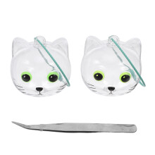 2 Kat Haar Herinnerings Sleutelhanger Met Pincet