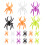 120 Kinder Spinnen Ringe Party Toppers 1