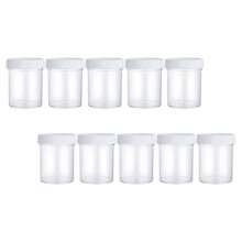 10Pcs Clear Empty Face Cream Box Compact Travel Cosmetic Sample Holder