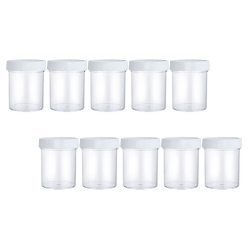10Pcs Clear Empty Face Cream Box Compact Travel Cosmetic Sample Holder