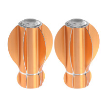 2Stk Vorhangstangen Dekorative Endstücke Gold Aluminium Sternfrucht