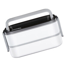 1St Portable Outdoor Lunchbox Silberfarbener Lebensmittelbehälter