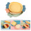 Snacktablett 3-teilig Sortierte Farben 8