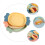 Snacktablett 3-teilig Sortierte Farben 6