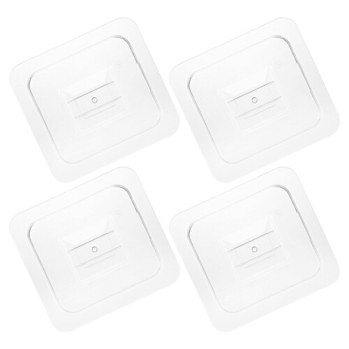 4Stück Klarglas-Deckel Für Lebensmittelboxen Abdeckung 2