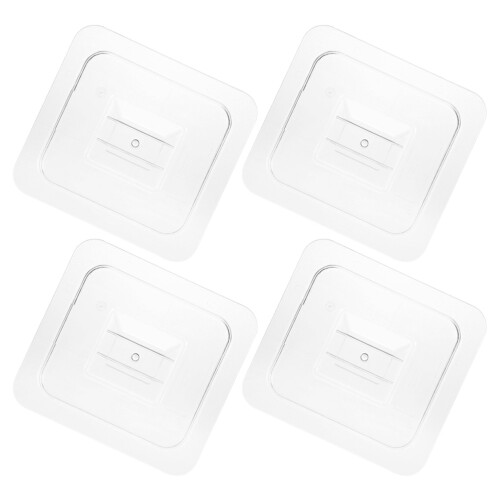 4Stück Klarglas-Deckel Für Lebensmittelboxen Abdeckung 1