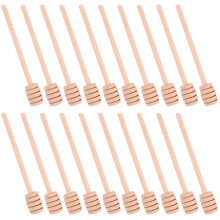 20Stk Lange Holz Honigrührer Honigdipper Stab Honiglöffel Rod