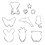 Cookery Moulds Cookie Ausstechformen 1 Set 6