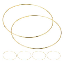 6 Goldener Reif Ring Runde Accessoires