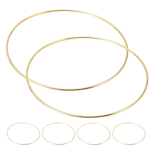 6 Goldener Reif Ring Runde Accessoires