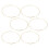6 Goldener Reif Ring Runde Accessoires 10