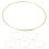 6 Goldener Reif Ring Runde Accessoires 3