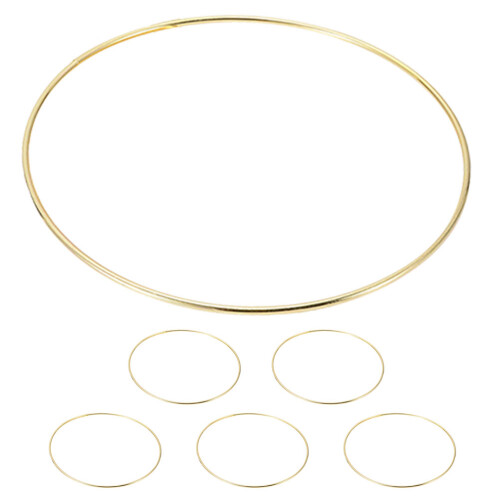 6 Goldener Reif Ring Runde Accessoires 2