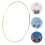 6 Goldener Reif Ring Runde Accessoires 6