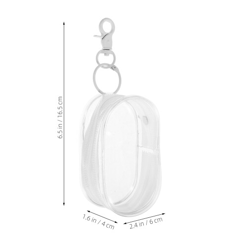 Transparenter Reisebeutel Mit Karabiner Für Haargummis, 1