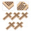 5 Teile Kreuzstich Holz Stickrahmen Set 6