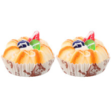 2Stk Simulierter Kuchen Deko, Künstliches Kuchenmodell, Fotoprop