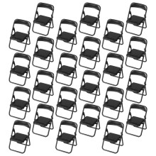 32Pcs Mini Folding Chair For Dollhouse Portable Phone Stand
