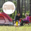 Weintisch Picknick Strandhalter Klappbar Bunt 6