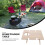 Weintisch Picknick Strandhalter Klappbar Bunt 9