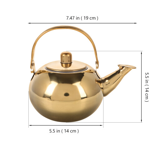 Kaffeekanne Mit Filter, Golden, , 1 2