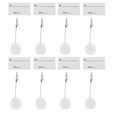 8Stk Golfball Halter Platzkarte Memo Clip
