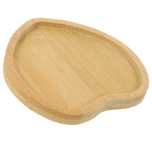 1 Stk. Herzförmiges Holz Obsttablett Aufbewahrungsschale (Khaki)
