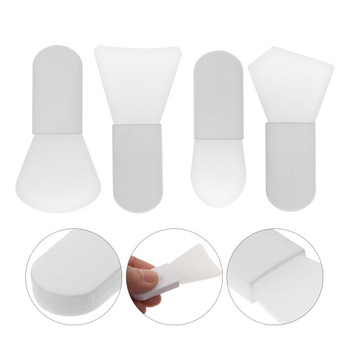 1 Set Mini Gesichtsmaske Schlamm Applikator Silikon Bürsten Mit Box 2