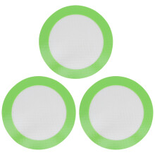 3 Silikon-Backmatte Backzubehör Hitzebeständig Antihaft Grün