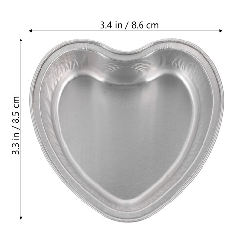 20Pièces Boîtes À Gâteau Aluminium Argent Couvercle Pour 1