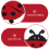 Cutlery Bag Ladybug Bestecktasche Rot 7