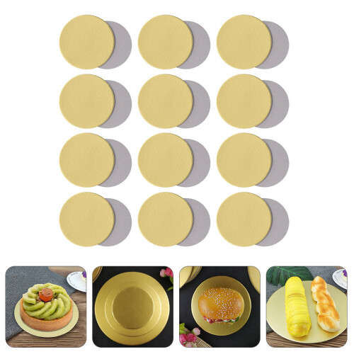 50St Papier Cupcake Förmchen Servierbretter Für Gold 2