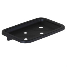 Wandmontierte Aluminium Seifenschale Quadratisch