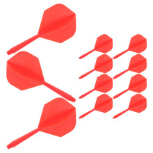 12 Integrierter Dartpfeil Schaft Dartflügel Rot Kunststoff