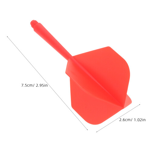 12 Integrierter Dartpfeil Schaft Dartflügel Rot Kunststoff 1