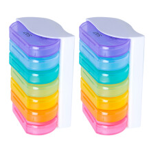 2Stk Box Pillendosen Medikamentenorganizer