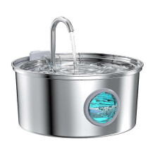 (Circular) 3.2L Cat Drinking Fountain Automatic Stainless Steel Pet Cats Water Dispenser Ultra-quiet Pump Drink Foutain For Multiple Pets