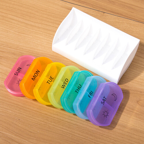 2Stk Box Pillendosen Medikamentenorganizer 2