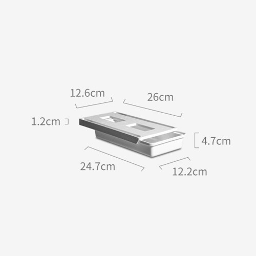 Ablage Organizer PP 1 St 9,7x4,8x1,9 Zoll 1