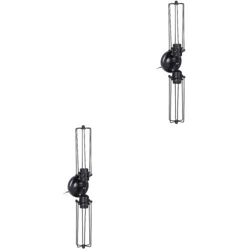 2Stk Industrielle Eisen Wandlampen Leuchten 2
