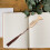 4Stk Holz Trompetenform Lesezeichen Mit Quaste 6