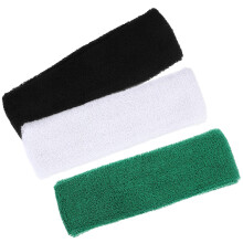 3Stk. Sport-Sweatband Befestigung Sortierte Farben Für Training